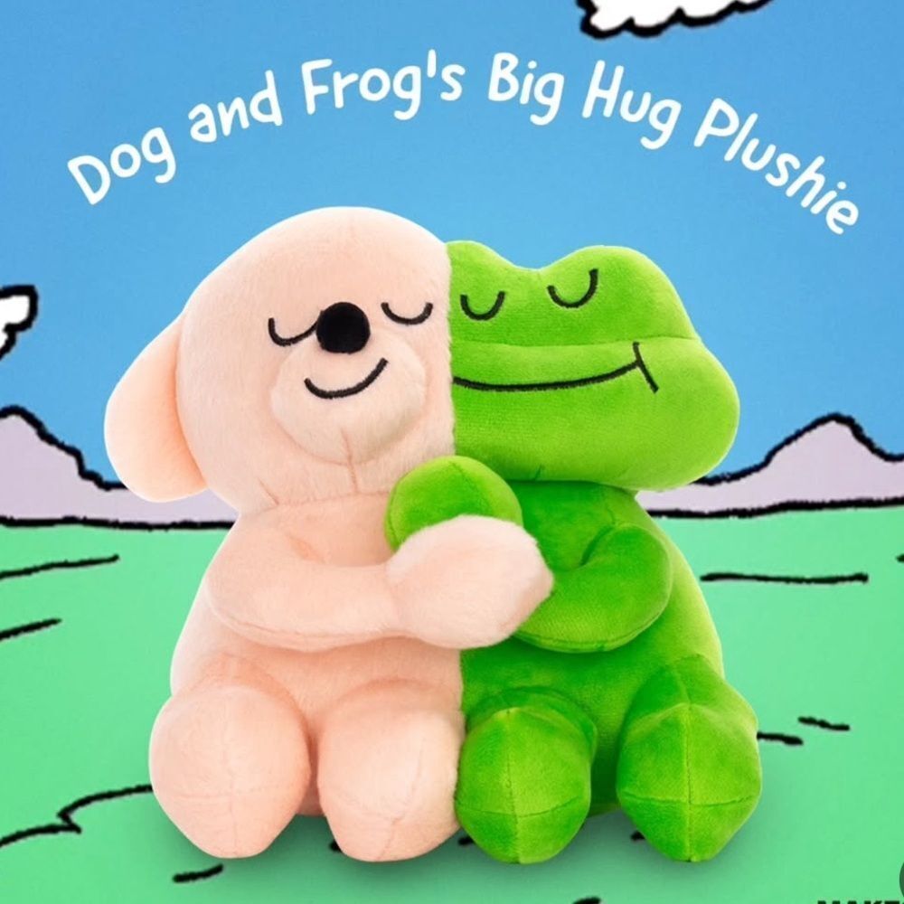 Makeship Dog and Frog Big Hug Plush Instagram Niall Breen Comic Only 582 RARE!